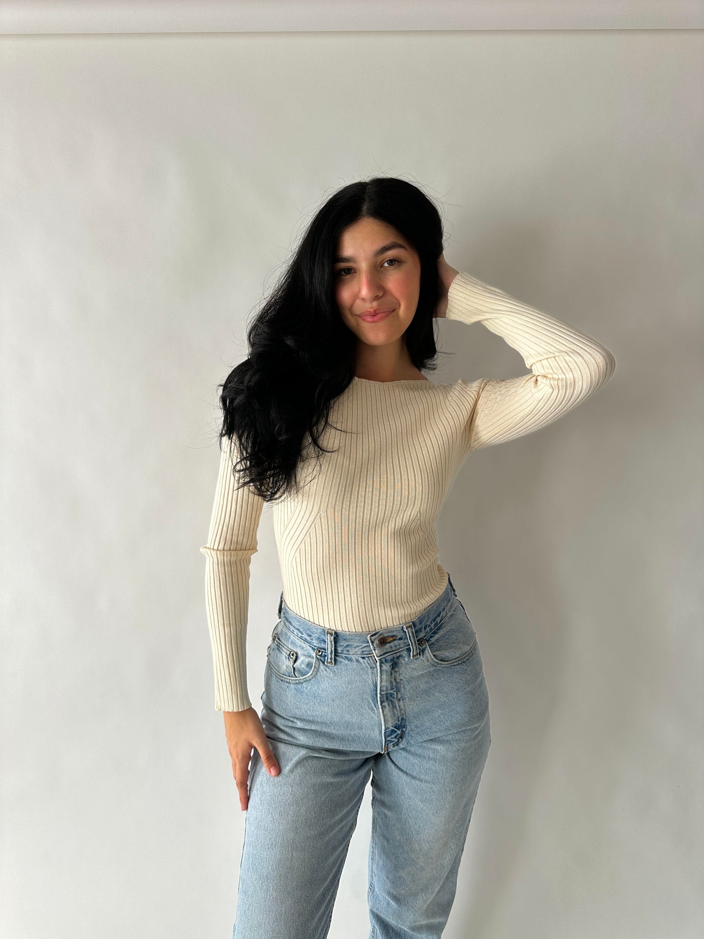 Ivy Boat Neck Sweater Knit Top (Multiple Colors)
