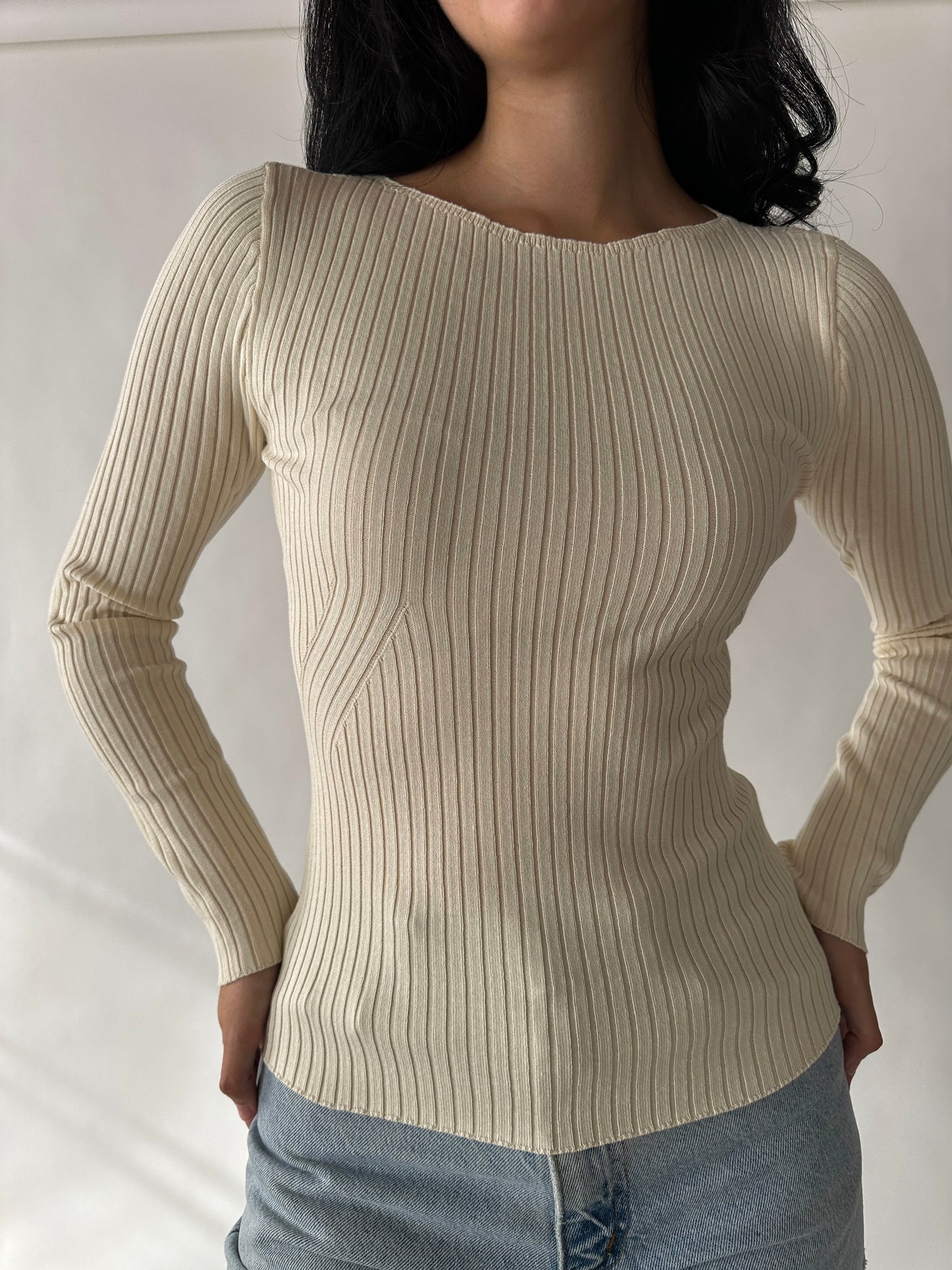 Ivy Boat Neck Sweater Knit Top (Multiple Colors)